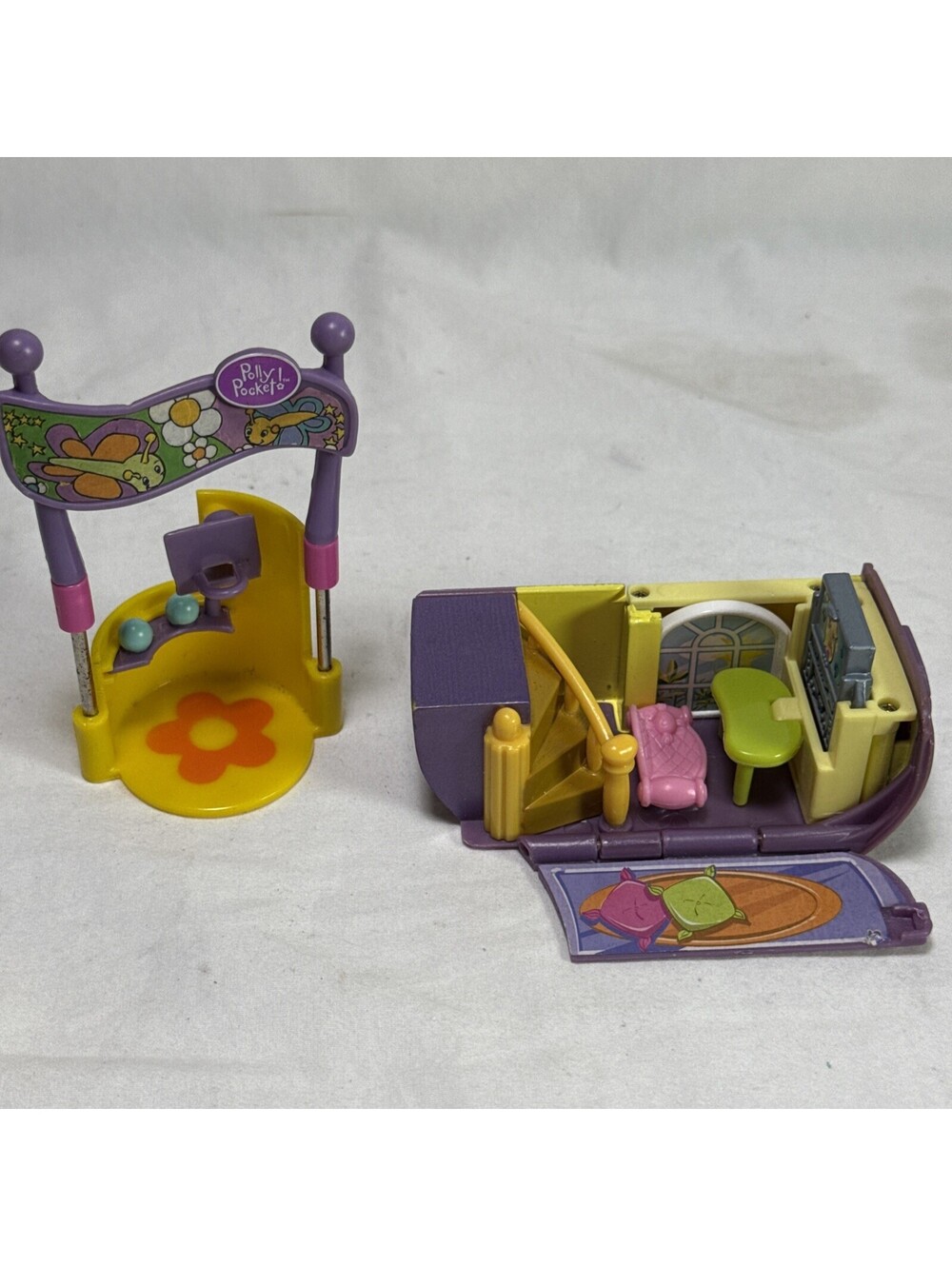Vintage Polly Pocket Sweet Secrets Miniature Doll House Polly World Butterfly